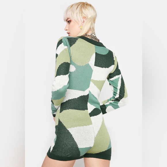 Stylish Geometric Knit Cardigan - Picture 3 of 12